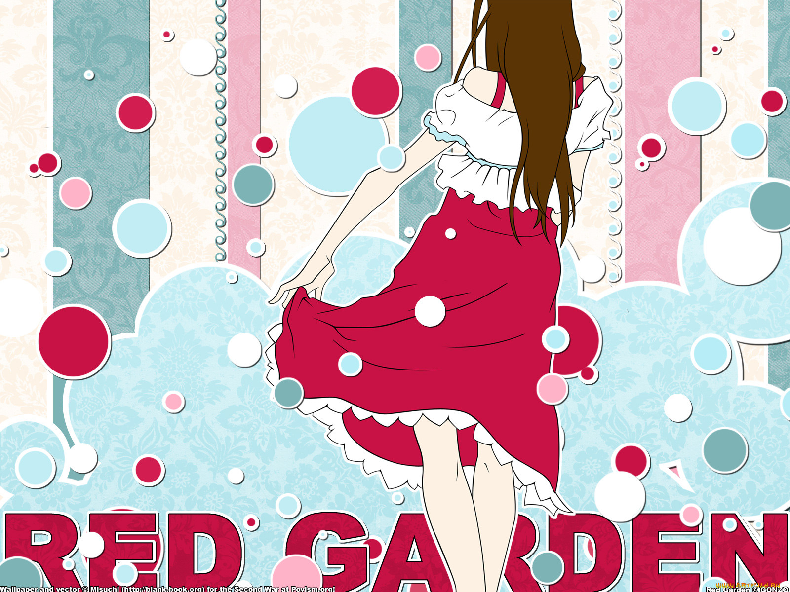 , red, garden